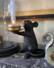 Load image into Gallery viewer, Large Pair Of Mouse Candle Holders