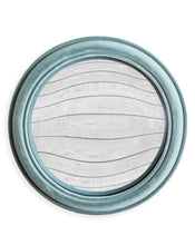 Load image into Gallery viewer, Light Blue Flocked Frame Convex Mirror