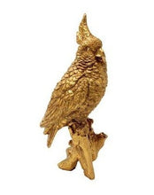Load image into Gallery viewer, Gold Cockatoo Figurine