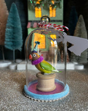 Load image into Gallery viewer, Cloche Bird Christmas Decoration