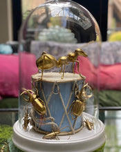 Load image into Gallery viewer, Large Dome with White Glazed Ceramic Base