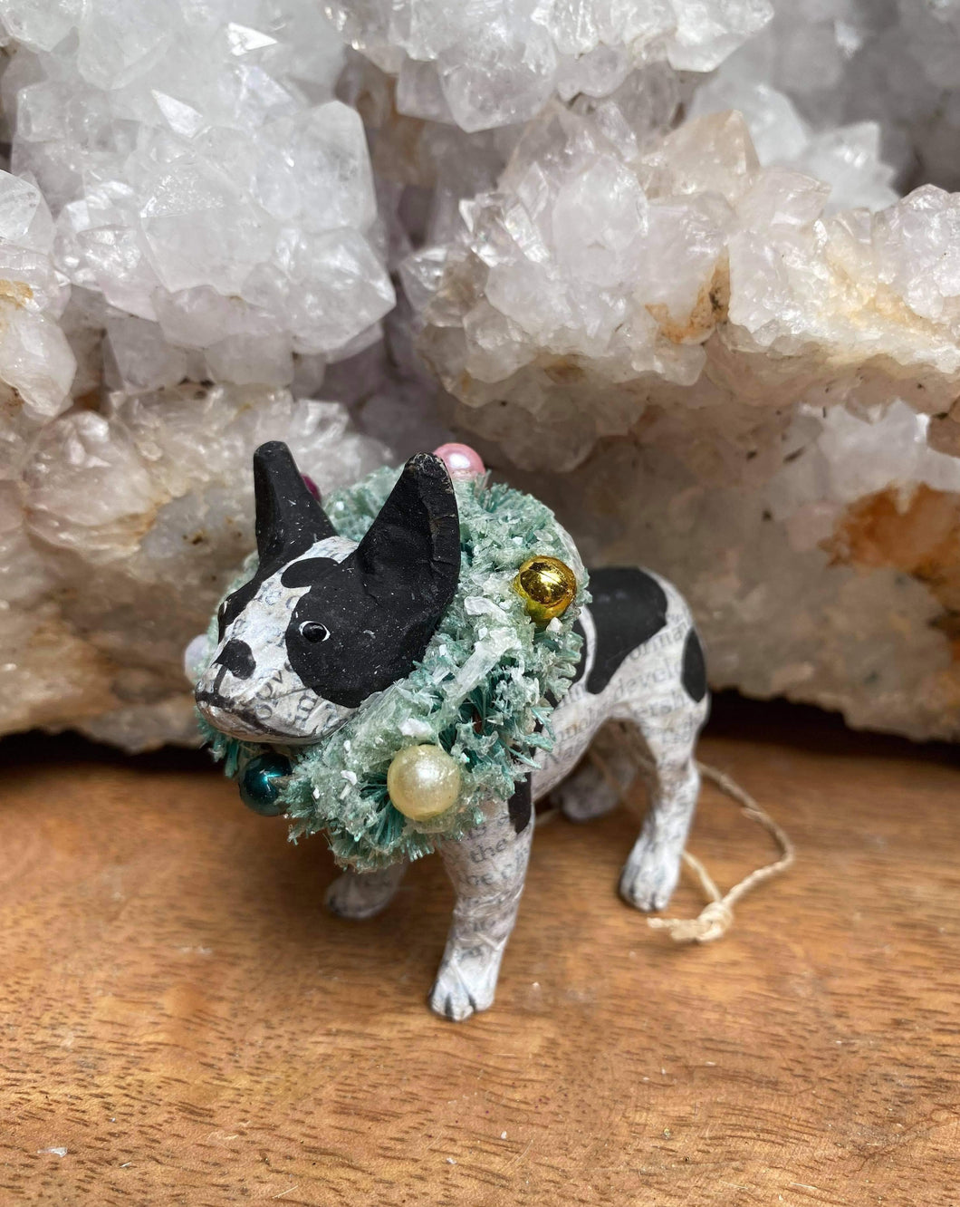 French Bulldog Newspaper Ornament